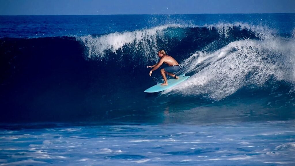 Perfect surf session at La Fortuna surf, steps from ALAIA Surf Lodge East Cape accommodation