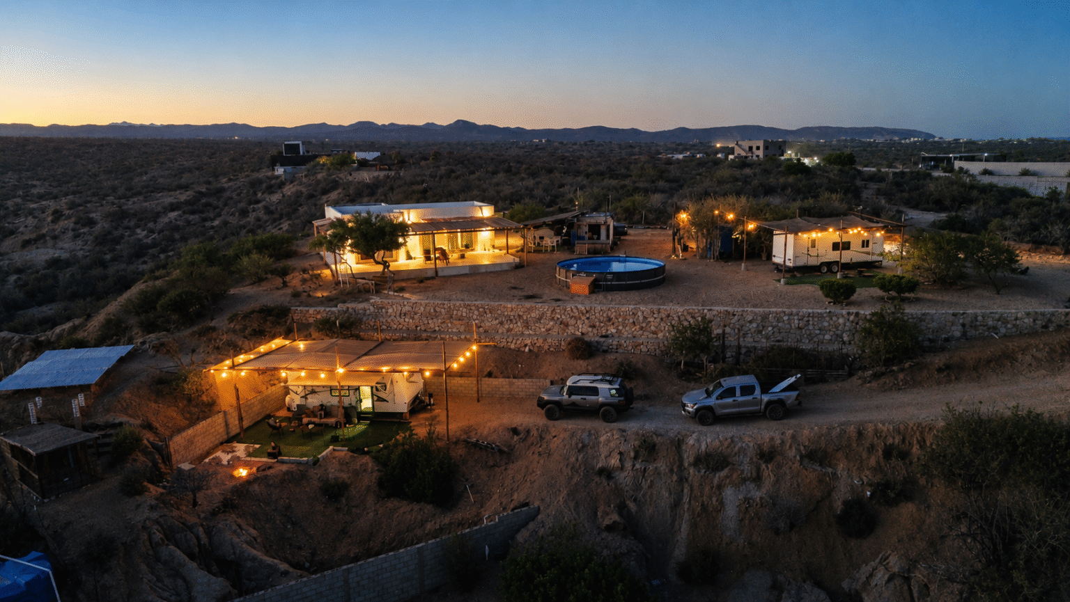 ALAIA Surf Lodge at night