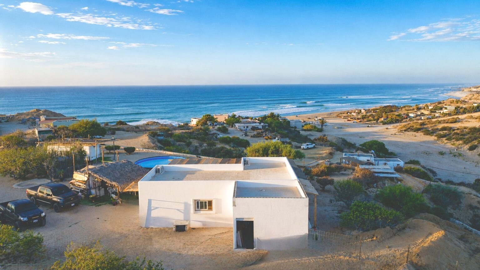 The Villa above the La Fortuna surf break, East Cape, Baja